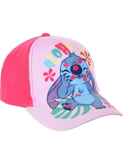 Ružová dievčenská šiltovka Disney - Lilo and Stitch