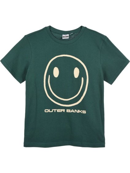 Tmavozelené detské tričko s potlačou OBX