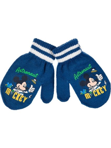 Tmavomodré chlapčenské palčiaky Mickey Mouse