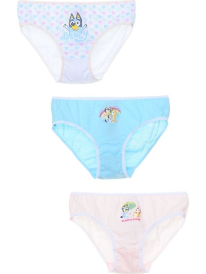 Set 3 dievčenských bavlnených nohavičiek Bluey