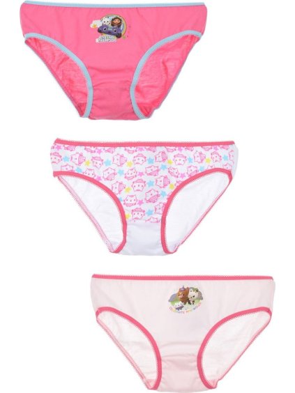 Set 3 dievčenských nohavičiek Gabby's Dollhouse