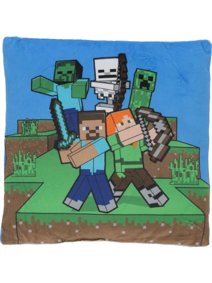 Farebný mäkký detský vankúš Minecraft