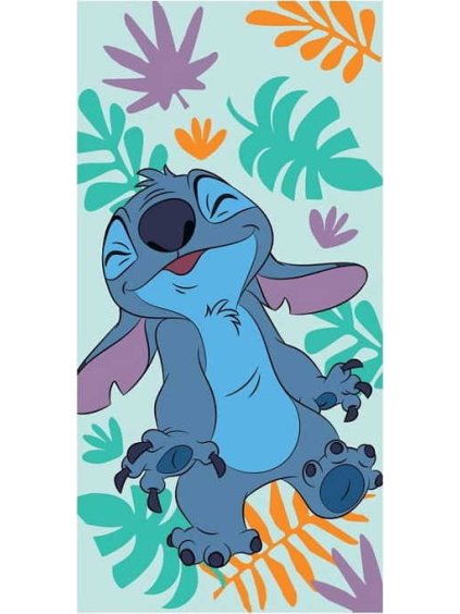 Mintová detská plážová osuška Lilo and Stitch