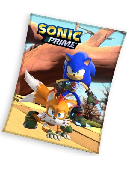 Detská hrejivá fleecová deka Sonic