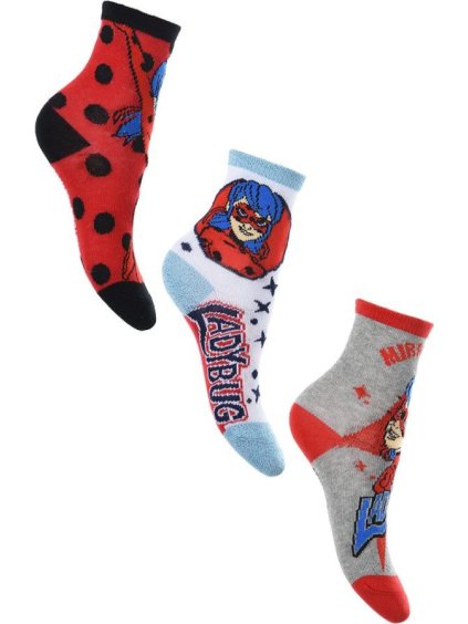 Dievčenské ponožky Miraculous - 3ks