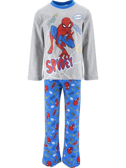 Sivo-modré chlapčenské pyžamo Marvel: Spider-Man
