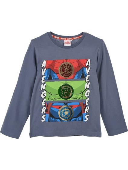 Tmavosivé tričko pre chlapcov Marvel - Avengers