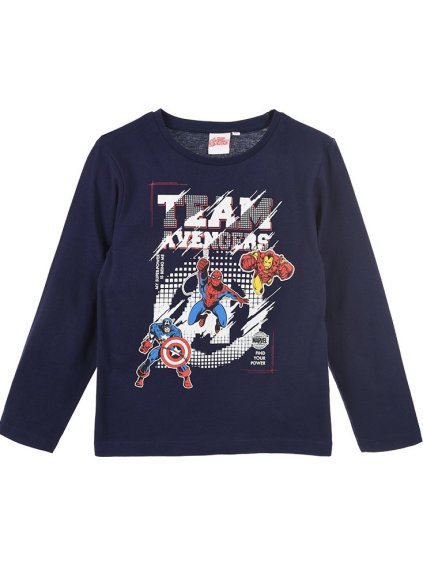 Avengers tmavomodré tričko s dlhým rukávom