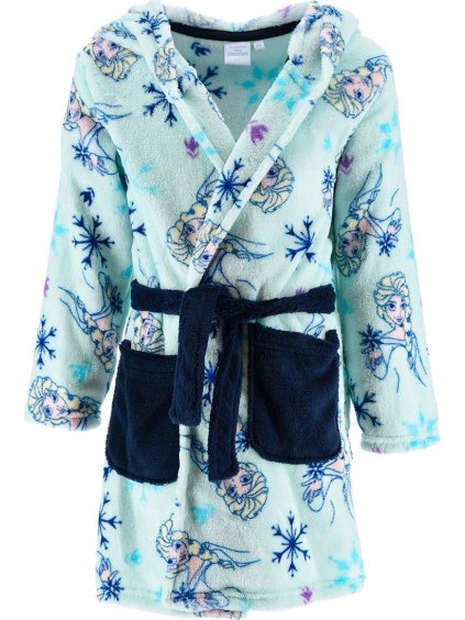 Tyrkysový dievčenský župan - Frozen