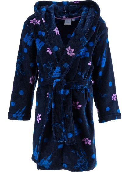 Tmavomodrý dievčenský župan - Frozen