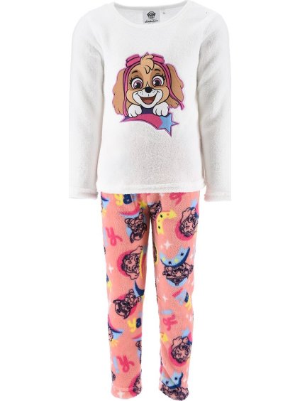 Paw Patrol ružovo-biele dievčenské pyžamo