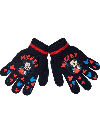 Mickey Mouse tmavomodré chlapčenské rukavice
