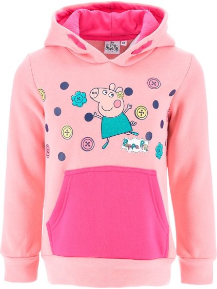 Peppa Pig svetloružová dievčenská mikina