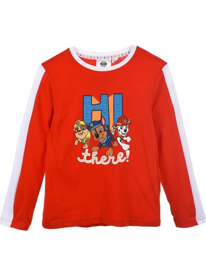 Paw Patrol červené chlapčenské tričko