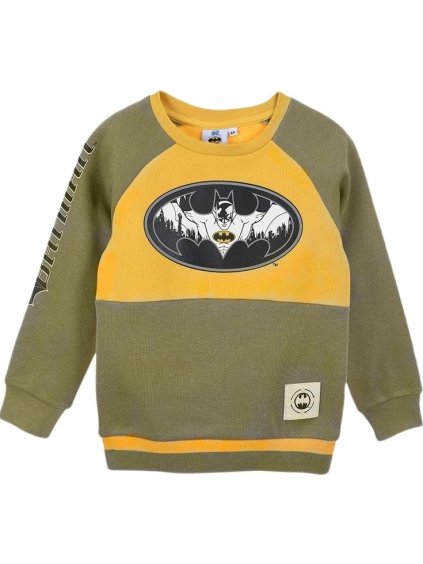 Batman khaki-žltá chlapčenská mikina