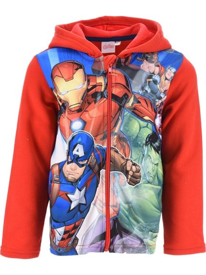 Marvel - Avengers červená chlapčenská mikina