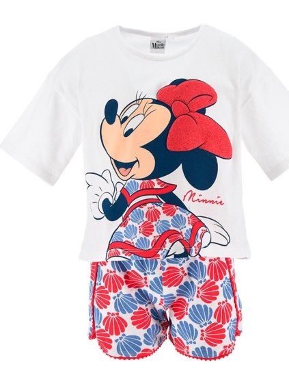 Bielo-červená dievčenská súprava - Minnie Mouse