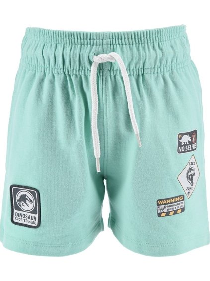 Mintové chlapčenské šortky Jurský svet