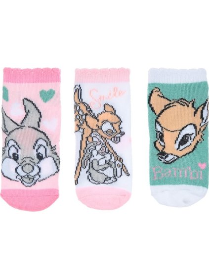 Súprava ponožiek pre dievčatko Disney baby - Bambi