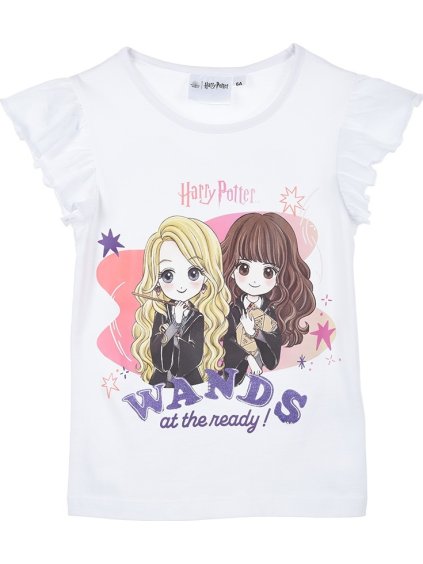 Biele dievčenské tričko - Luna a Hermiona