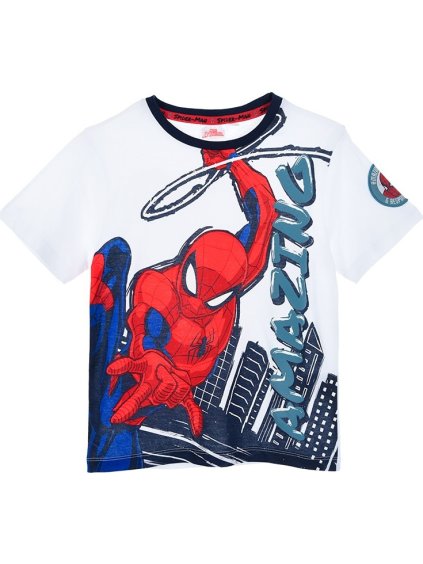 Biele chlapčenské tričko Spider-Man