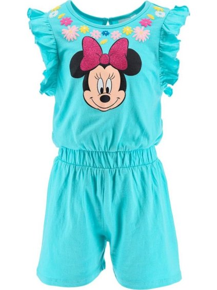 Tyrkysový dievčenský overal Mickey Mouse