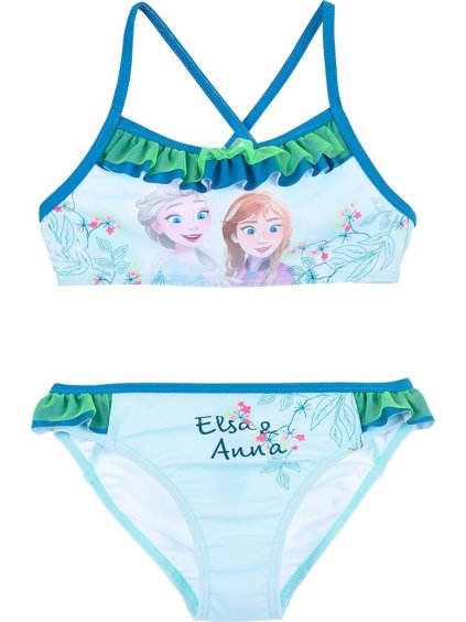 Svetlomodré dvojdielne plavky Disney Frozen