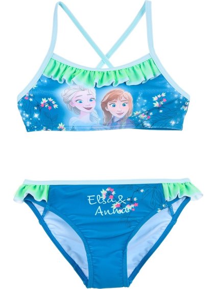 Modré dvojdielne plavky Disney Frozen