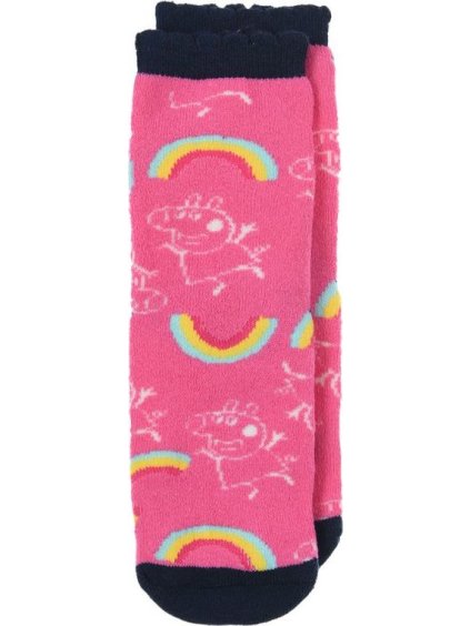 Ružové dievčenské ponožky Peppa Pig