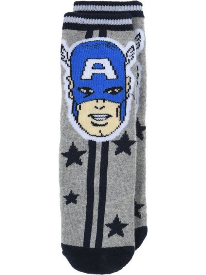 Sivé chlapčenské ponožky Captain America