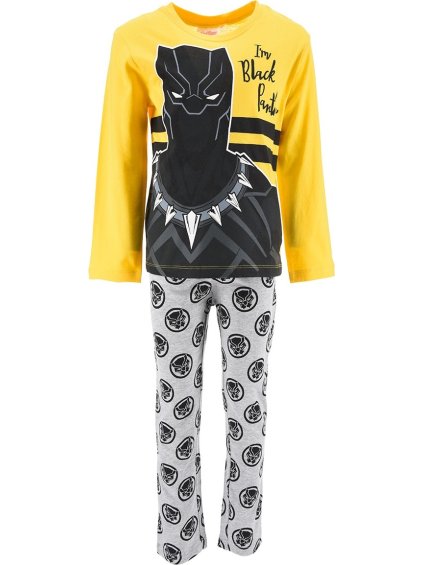 Žlto-sivé pyžamo Avengers - Black Panther