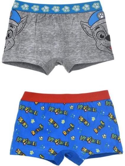 Chlapčenské boxerky Paw Patrol - sivá/modrá