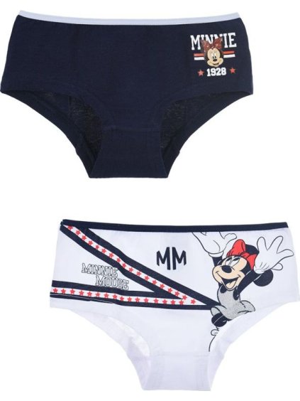 Dievčenské nohavičky Disney Minnie Mouse - modrá/biela