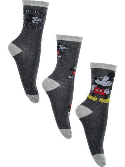 Disney Mickey Mouse Tmavosivé pánske ponožky