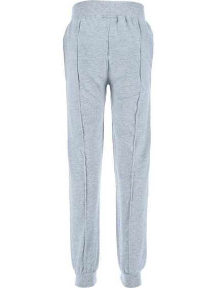 Svetlosivé dievčenské tepláky s lemovaním s obrázkami Minnie