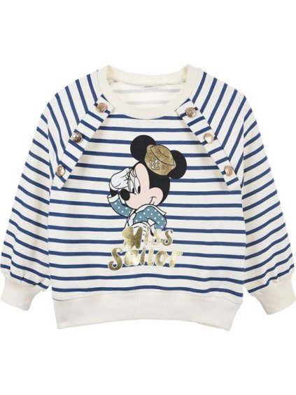 Modro pruhovaná mikina Disney Minnie Sailor