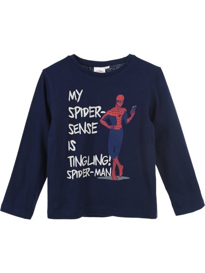 SPIDER-MAN Modré tričko z organické bavlny