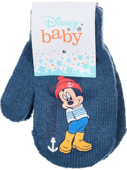 Mickey Mouse tmavomodré chlapčenské palčiaky