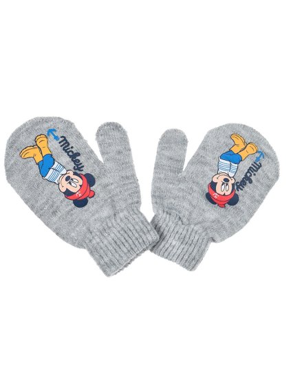 Mickey Mouse sivé palčiaky