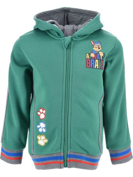 Paw Patrol Zelená teplá mikina