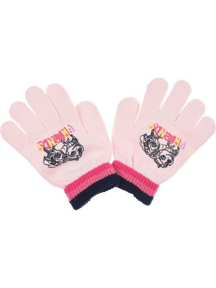 Paw Patrol Svetloružové dievčenské rukavice