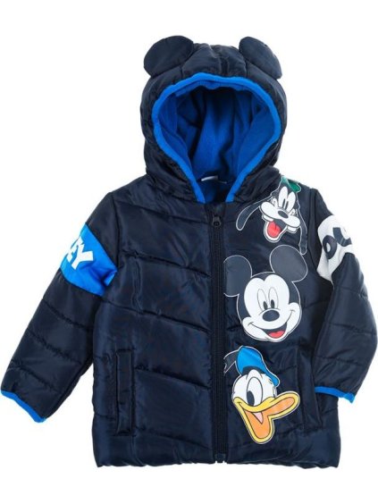 Bunda s uškami Disney Mickey Mouse - tmavomodrá