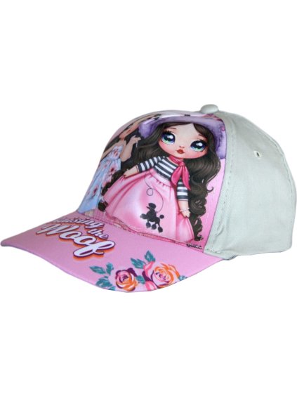 Sivo-ružová dievčenská šiltovka Na! Na! Na! Surprise