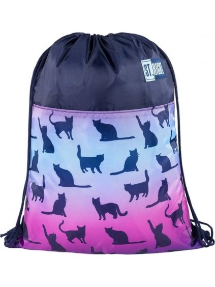 Fialový ľahký batoh - Cats
