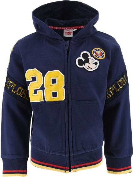 Tmavomodrá chlapčenská mikina Mickey Mouse