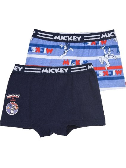 Dvojbalenie boxeriek Mickey Disney Mouse - modrá/tm. modrá (Veľkosť 92/98)