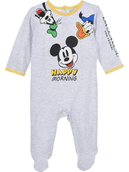 Sivý chlapčenský overálok Disney Mickey Mouse