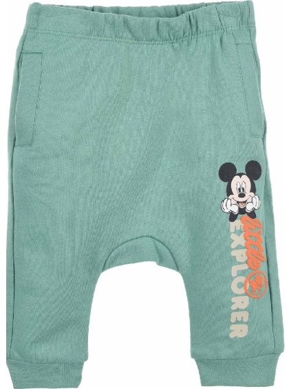 Svetlozelené tepláčiky Mickey Mouse