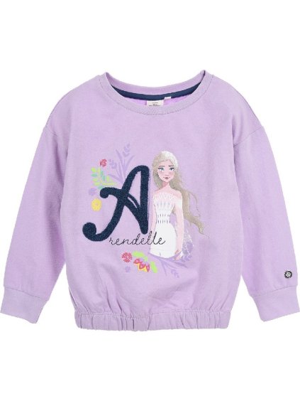 Fialová dievčenská mikina Disney Frozen