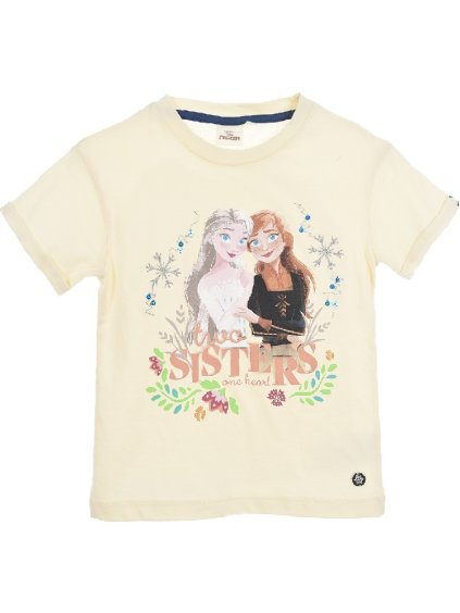Béžové dievčenské tričko Disney Frozen